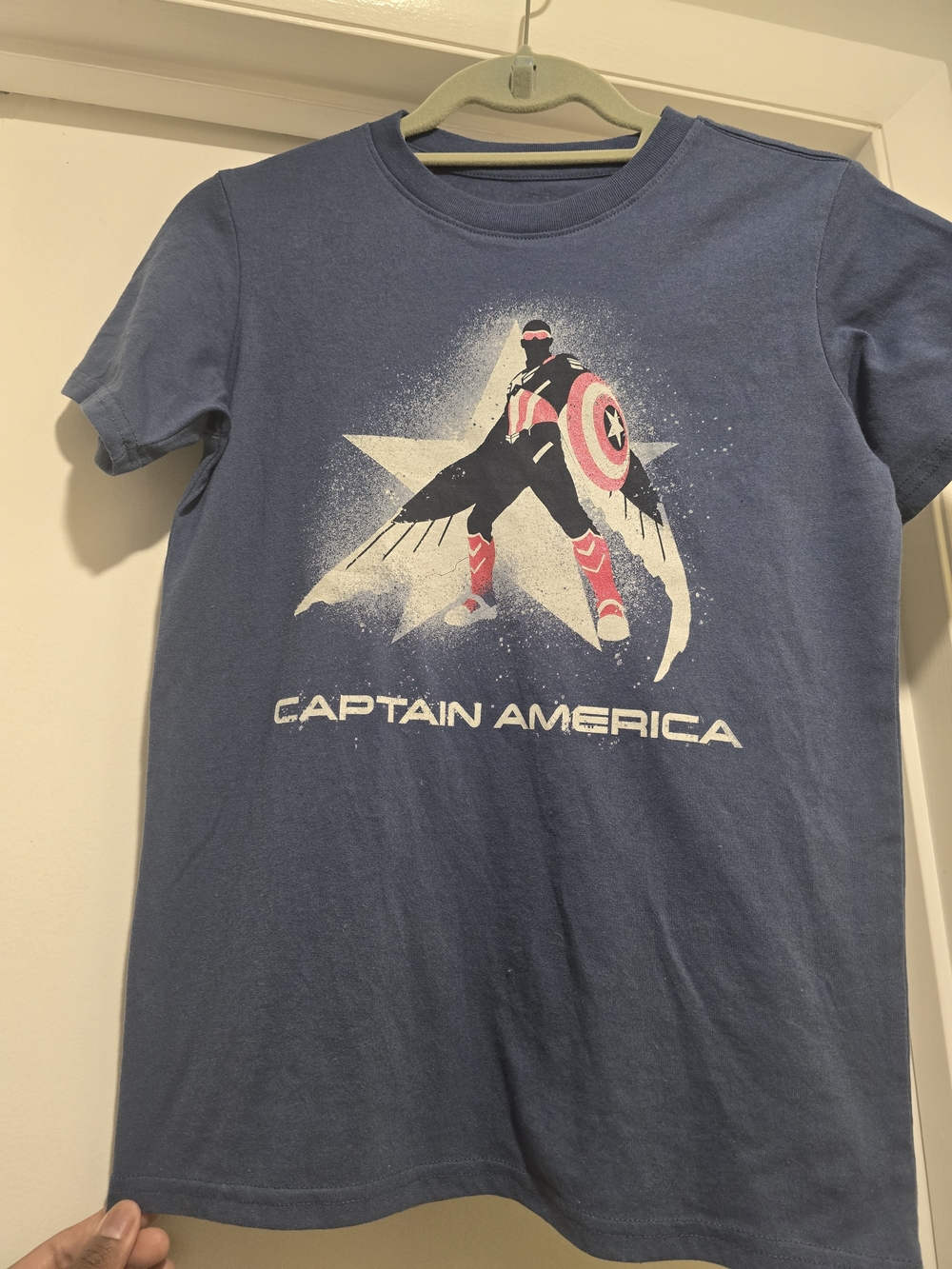 Marvel Captain America Navy Blue Graphic Kids Tee